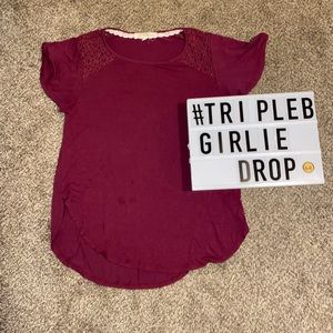 High/Low Detailed Top